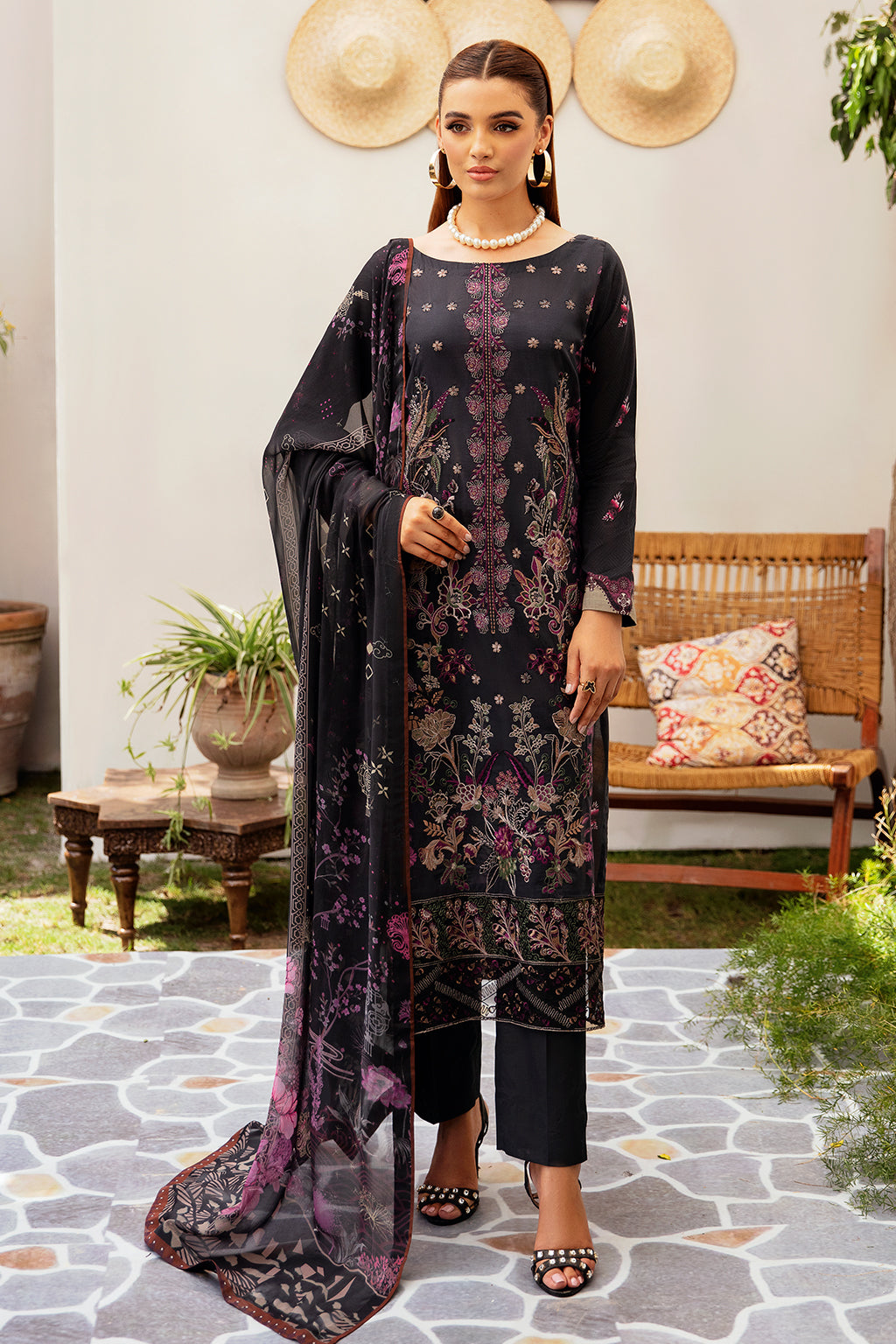 Ramsha | Luxury Lawn 24 | L-1205 - House Of Hania
