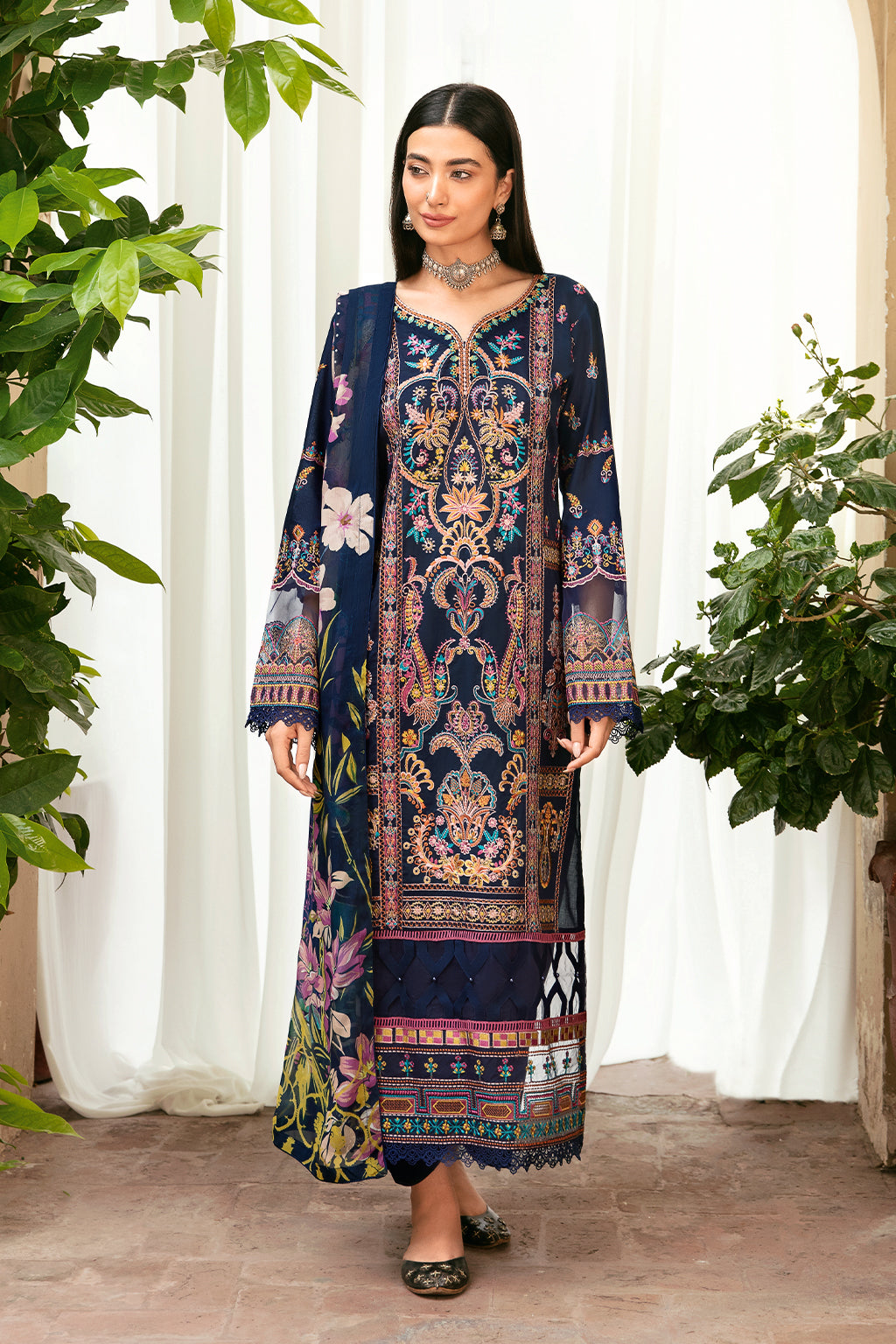 Ramsha | Luxury Lawn 24 | L-802 - House Of Hania