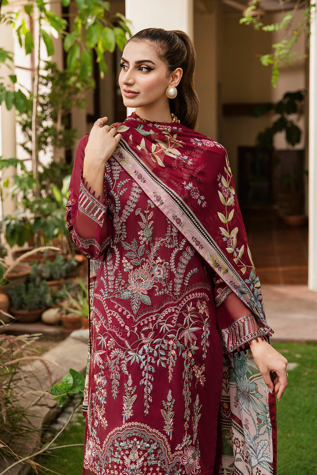 Ramsha | Luxury Lawn 24 | Y-801 - House Of Hania
