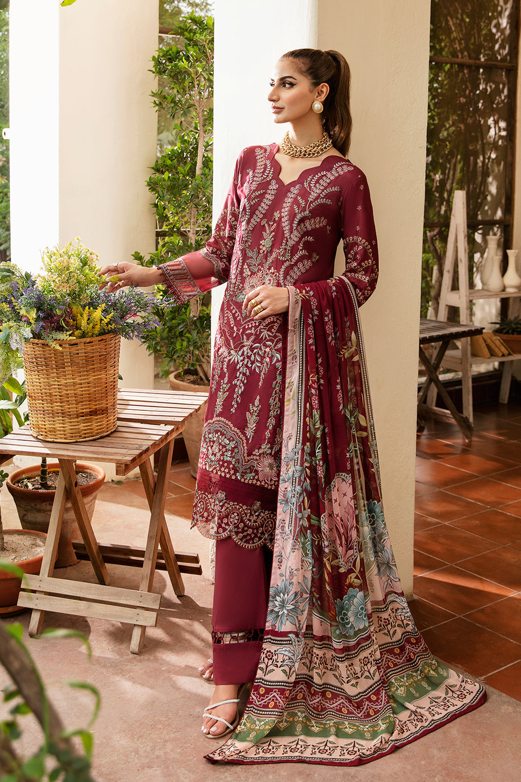 Ramsha | Luxury Lawn 24 | Y-801 - House Of Hania