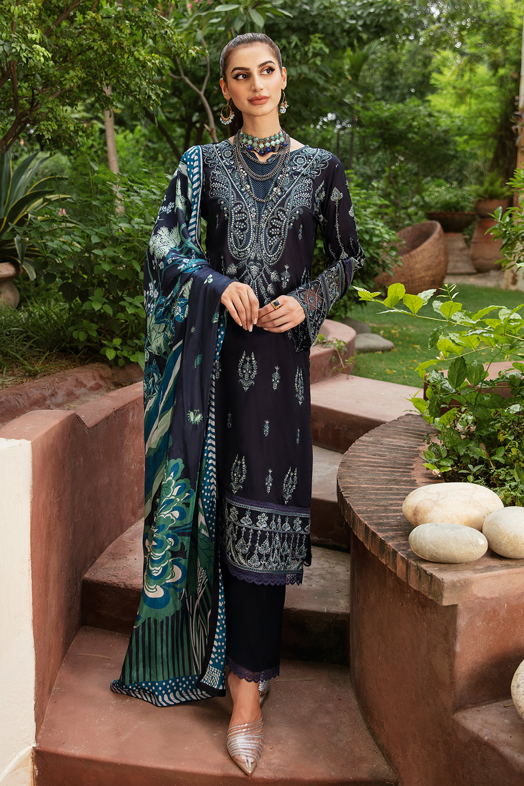 Ramsha | Luxury Lawn 24 | Y-803 - House Of Hania