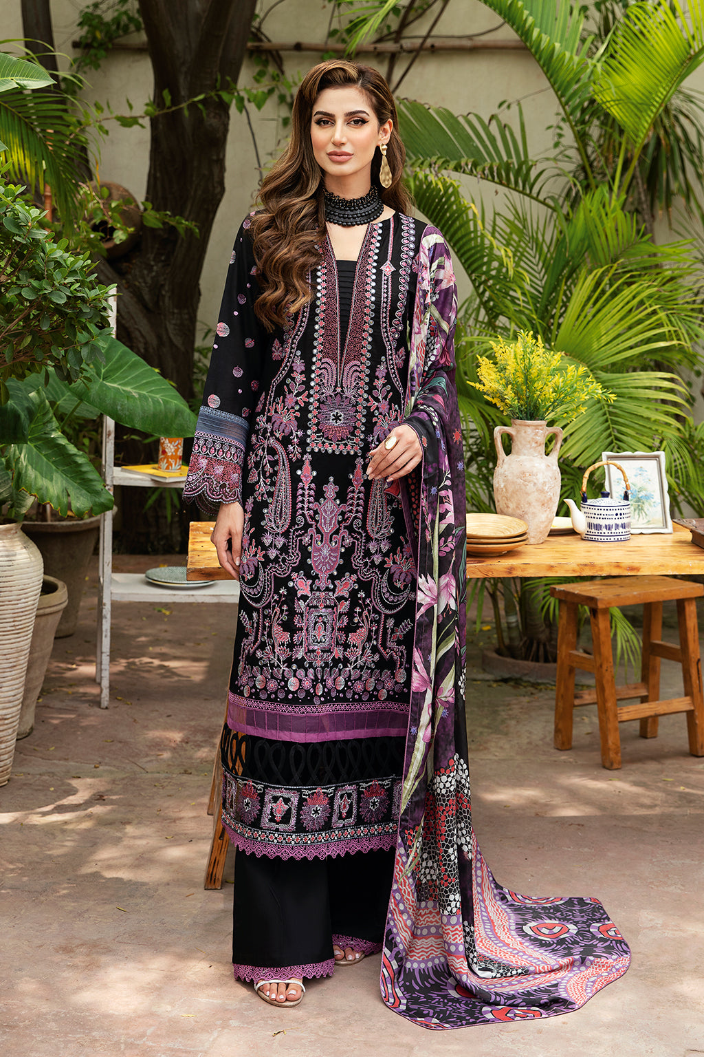 Ramsha | Luxury Lawn 24 | Y-806 - House Of Hania