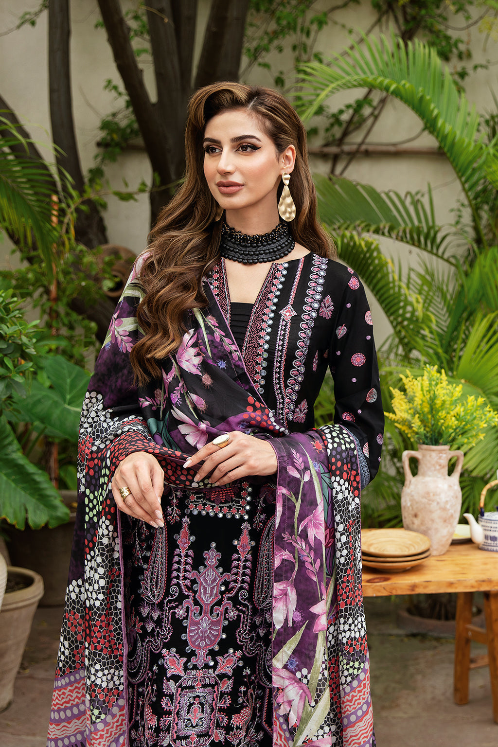 Ramsha | Luxury Lawn 24 | Y-806 - House Of Hania