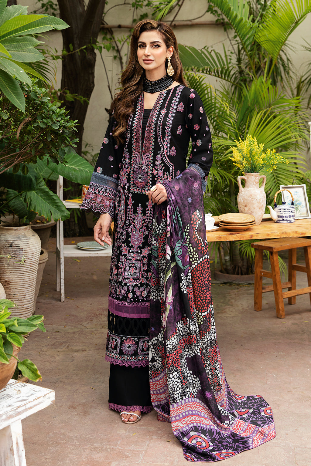 Ramsha | Luxury Lawn 24 | Y-806 - House Of Hania