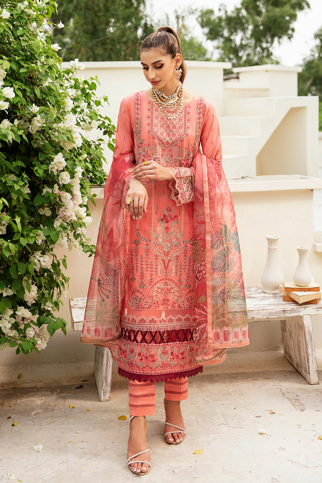 Ramsha | Luxury Lawn 24 | Y-807 - House Of Hania