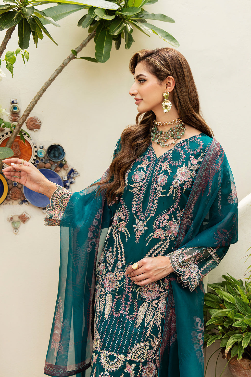 Ramsha | Luxury Lawn 24 | Y-808 - House Of Hania
