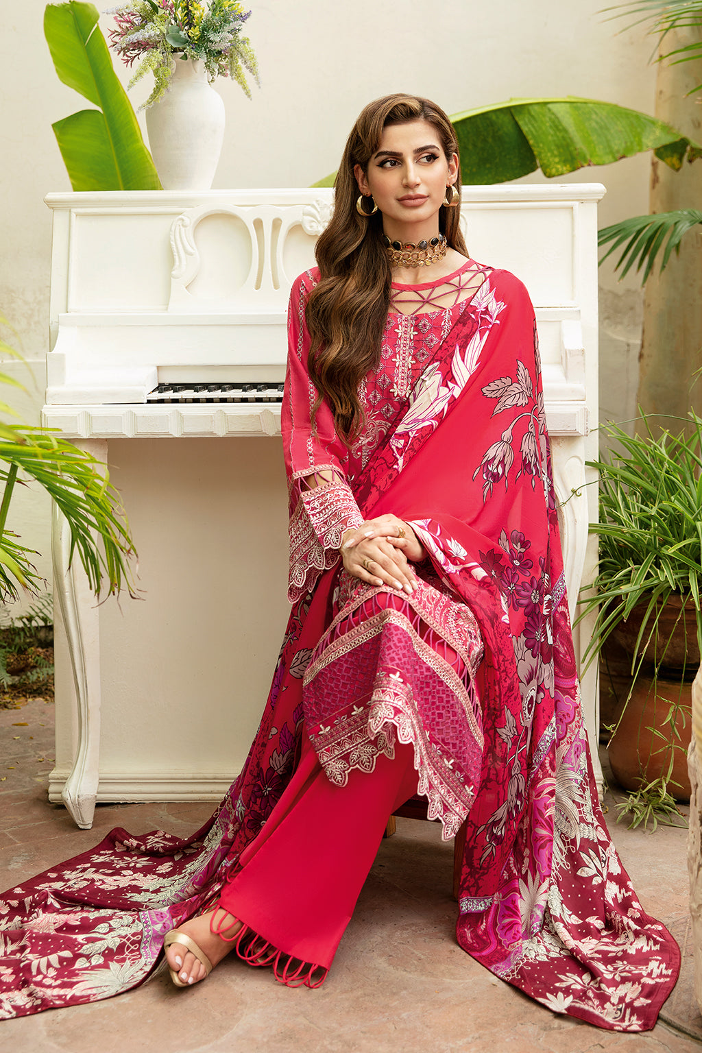 Ramsha | Luxury Lawn 24 | Y-810 - House Of Hania