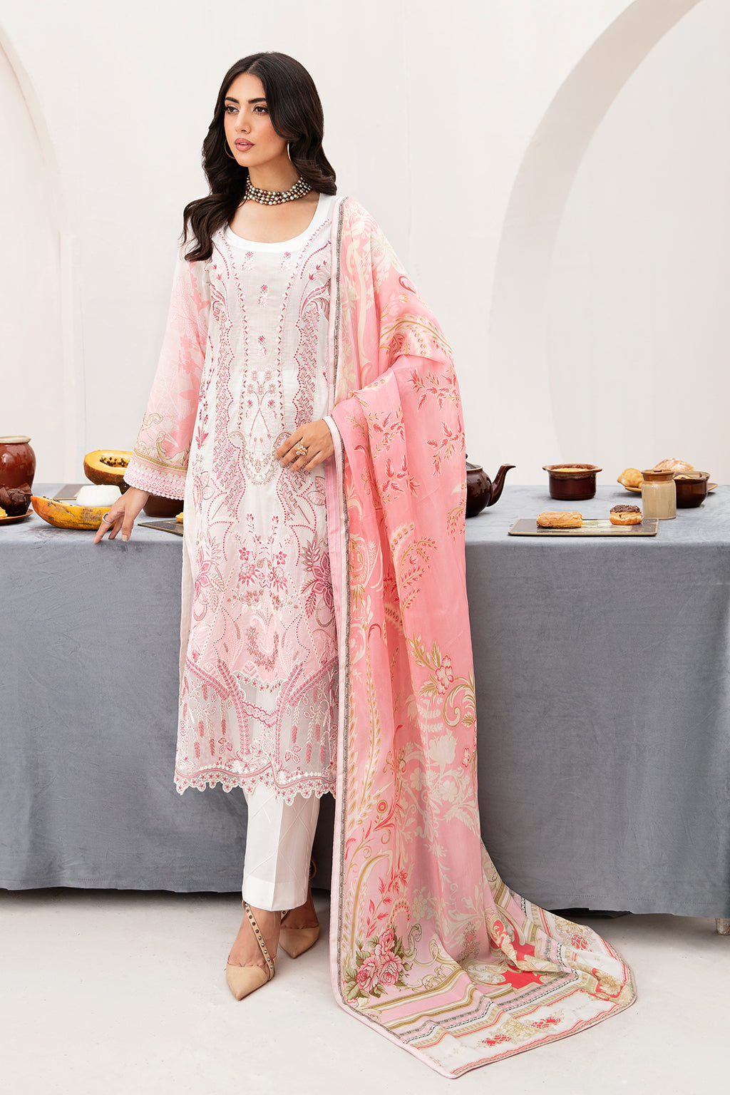 Ramsha | Mashaal Luxury Lawn | L-1104 - House Of Hania