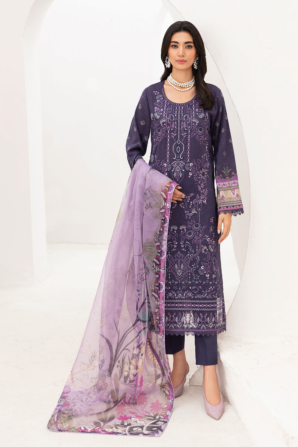 Ramsha | Mashaal Luxury Lawn | L-1105 - House Of Hania