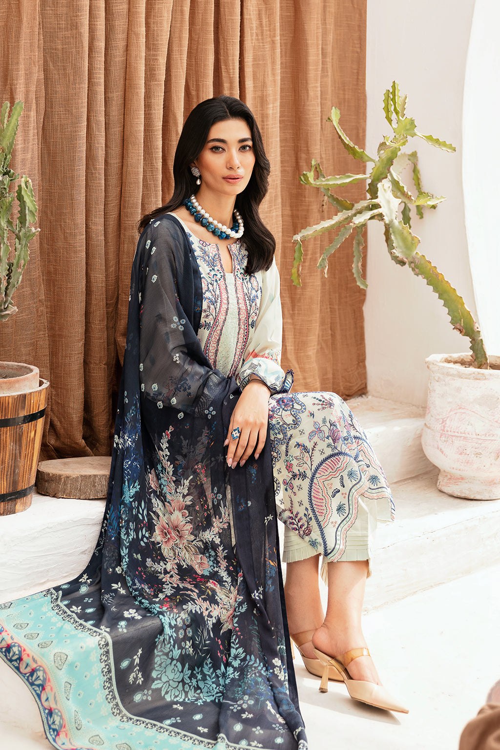 Ramsha | Mashaal Luxury Lawn | L-1107 - House Of Hania