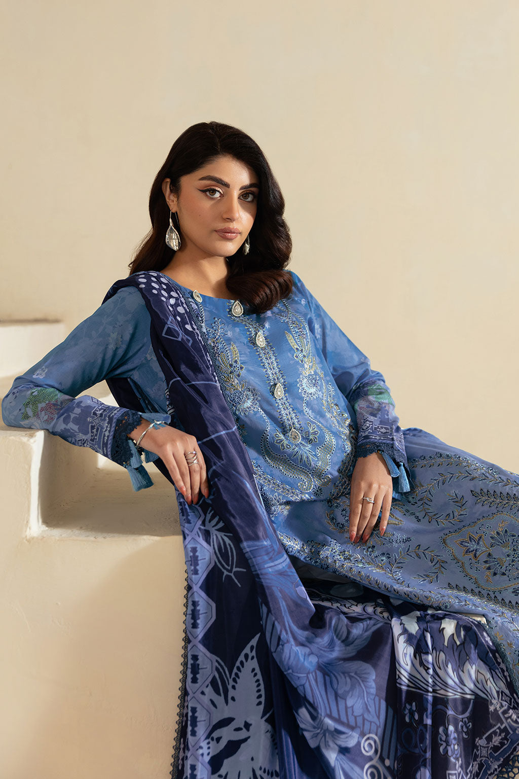Ramsha | Mashaal Luxury Lawn | L-1302 - House Of Hania