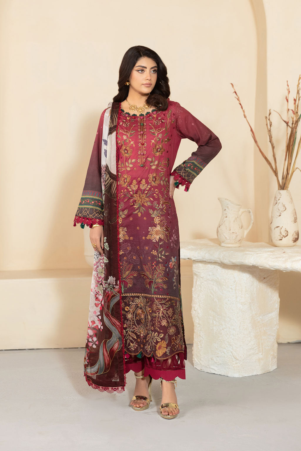 Ramsha | Mashaal Luxury Lawn | L-1303 - House Of Hania