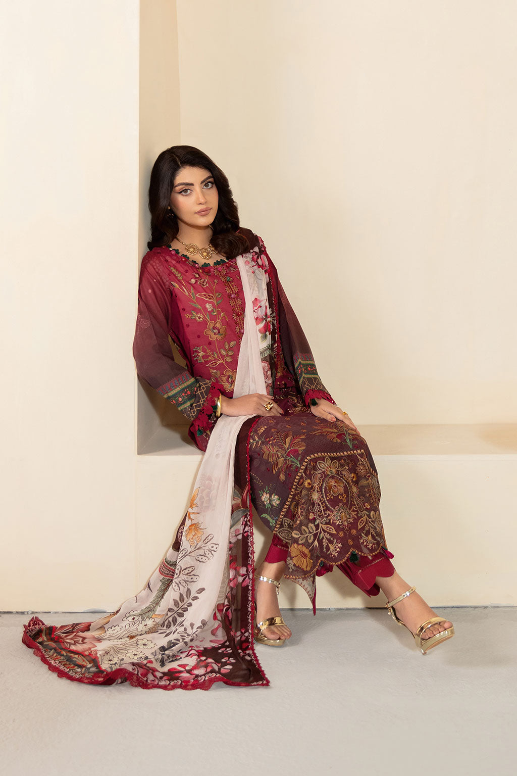 Ramsha | Mashaal Luxury Lawn | L-1303 - House Of Hania