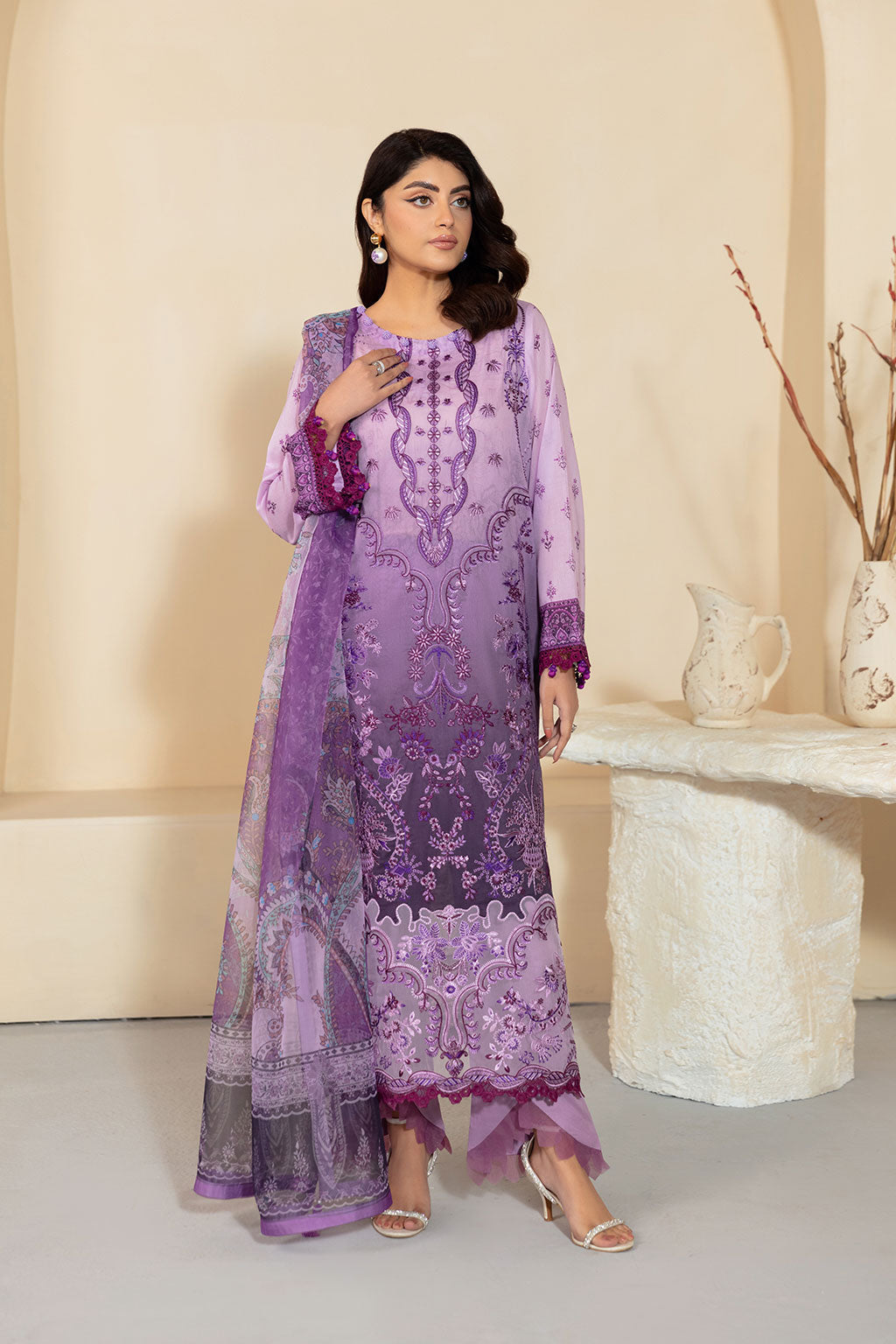 Ramsha | Mashaal Luxury Lawn | L-1304 - House Of Hania