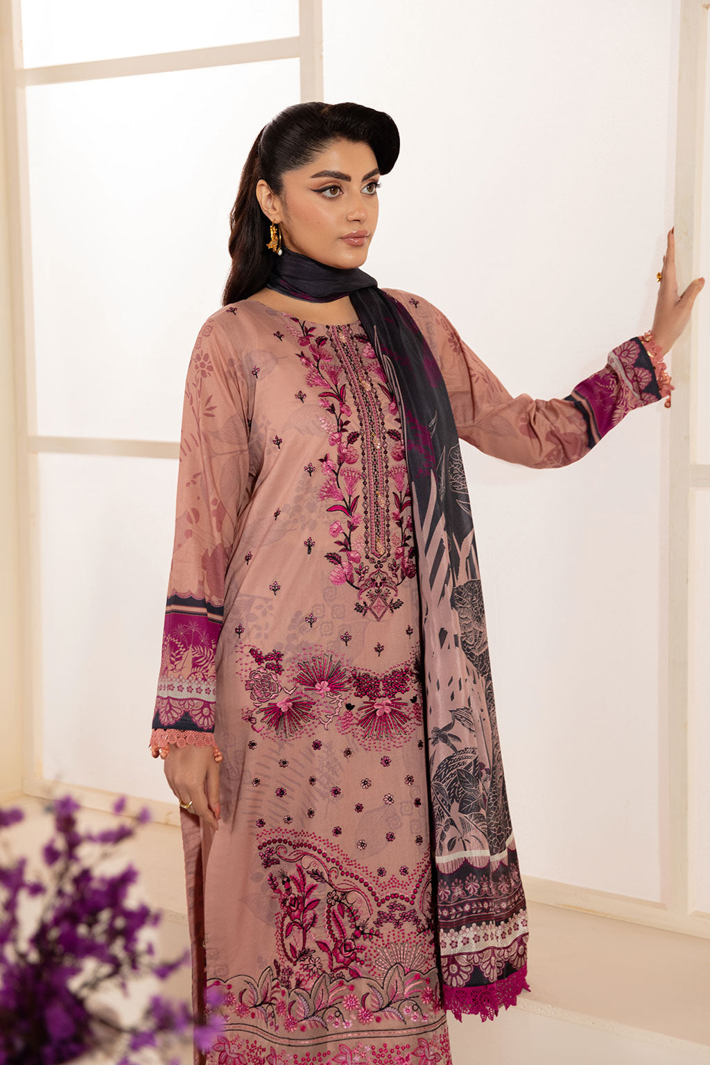 Ramsha | Mashaal Luxury Lawn | L-1306 - House Of Hania