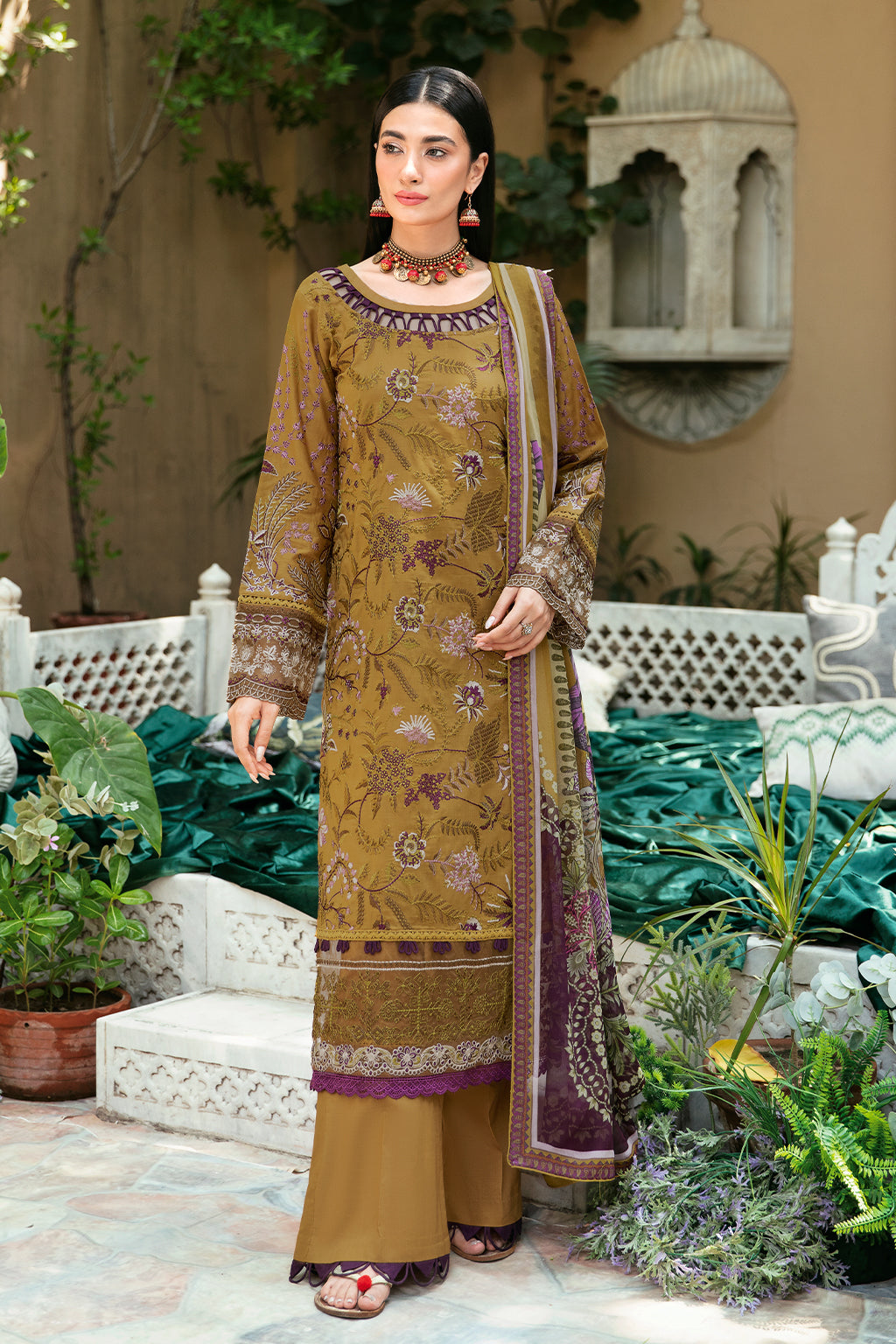 Ramsha | Mashaal Luxury Lawn | L-808 - House Of Hania