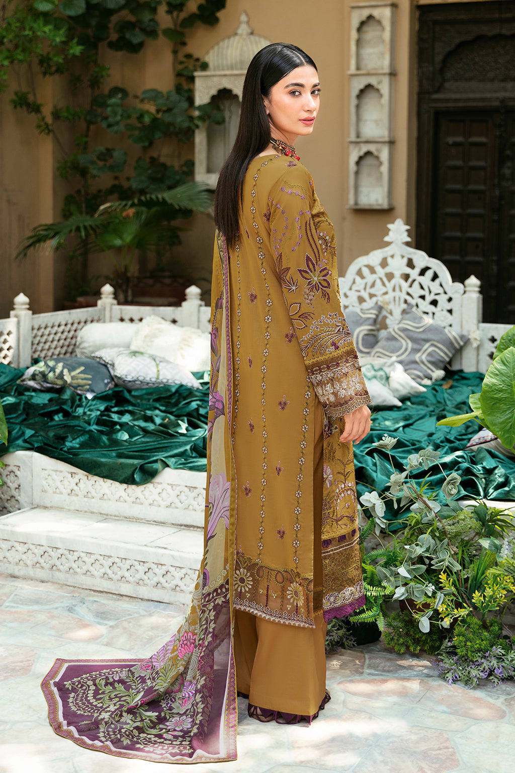 Ramsha | Mashaal Luxury Lawn | L-808 - House Of Hania
