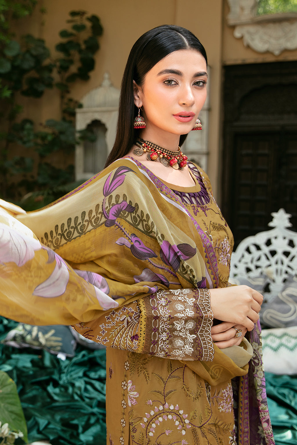 Ramsha | Mashaal Luxury Lawn | L-808 - House Of Hania