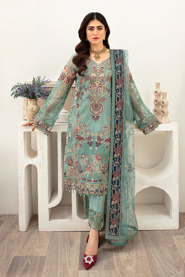 Ramsha | Minhal Organza Collection | M-1001 - House Of Hania