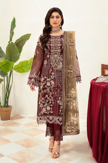 Ramsha | Minhal Organza Collection | M-1003 - House Of Hania