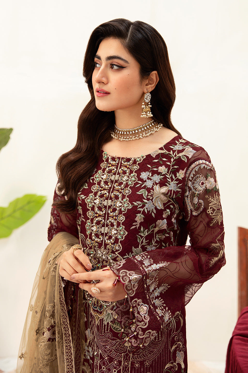 Ramsha | Minhal Organza Collection | M-1003 - House Of Hania