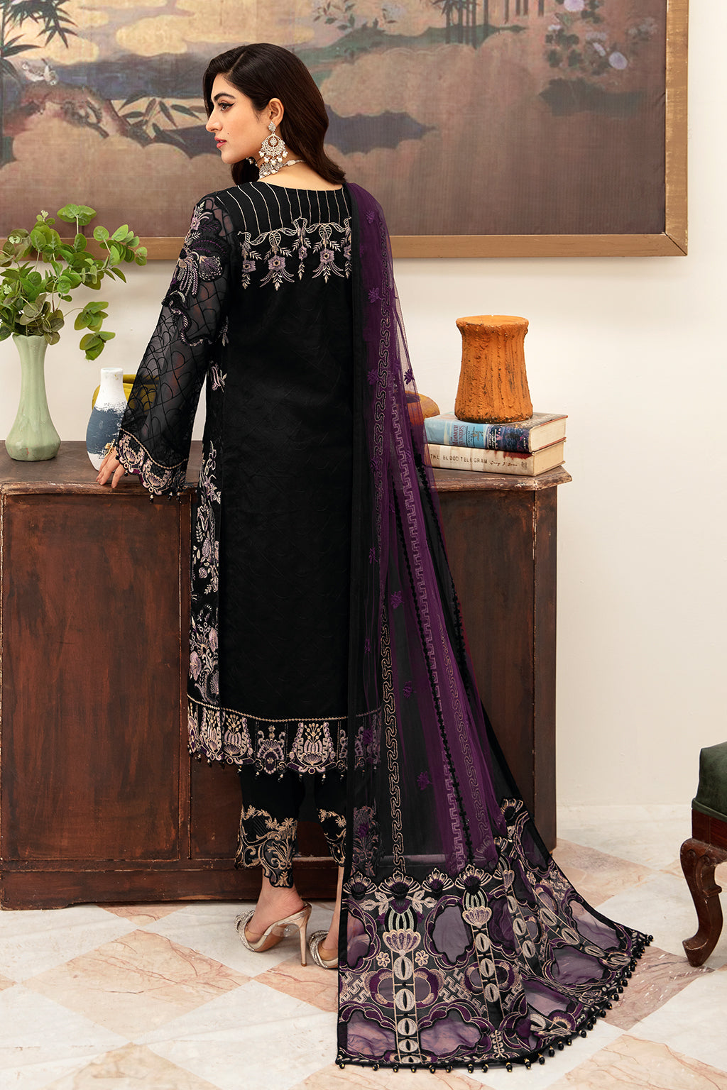 Ramsha | Minhal Organza Collection | M-1006 - House Of Hania