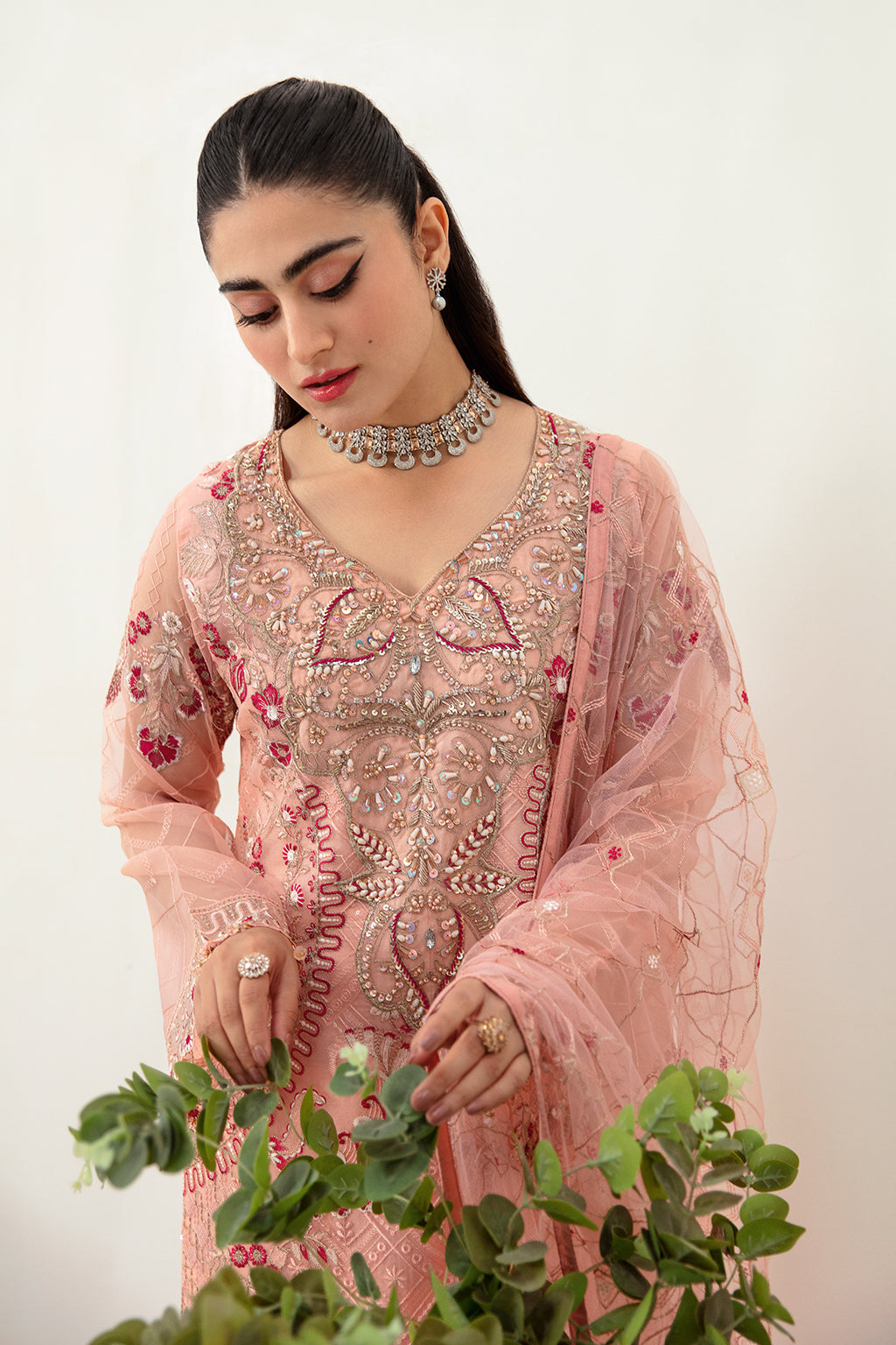 Ramsha | Minhal Organza Collection | M-1007 - House Of Hania