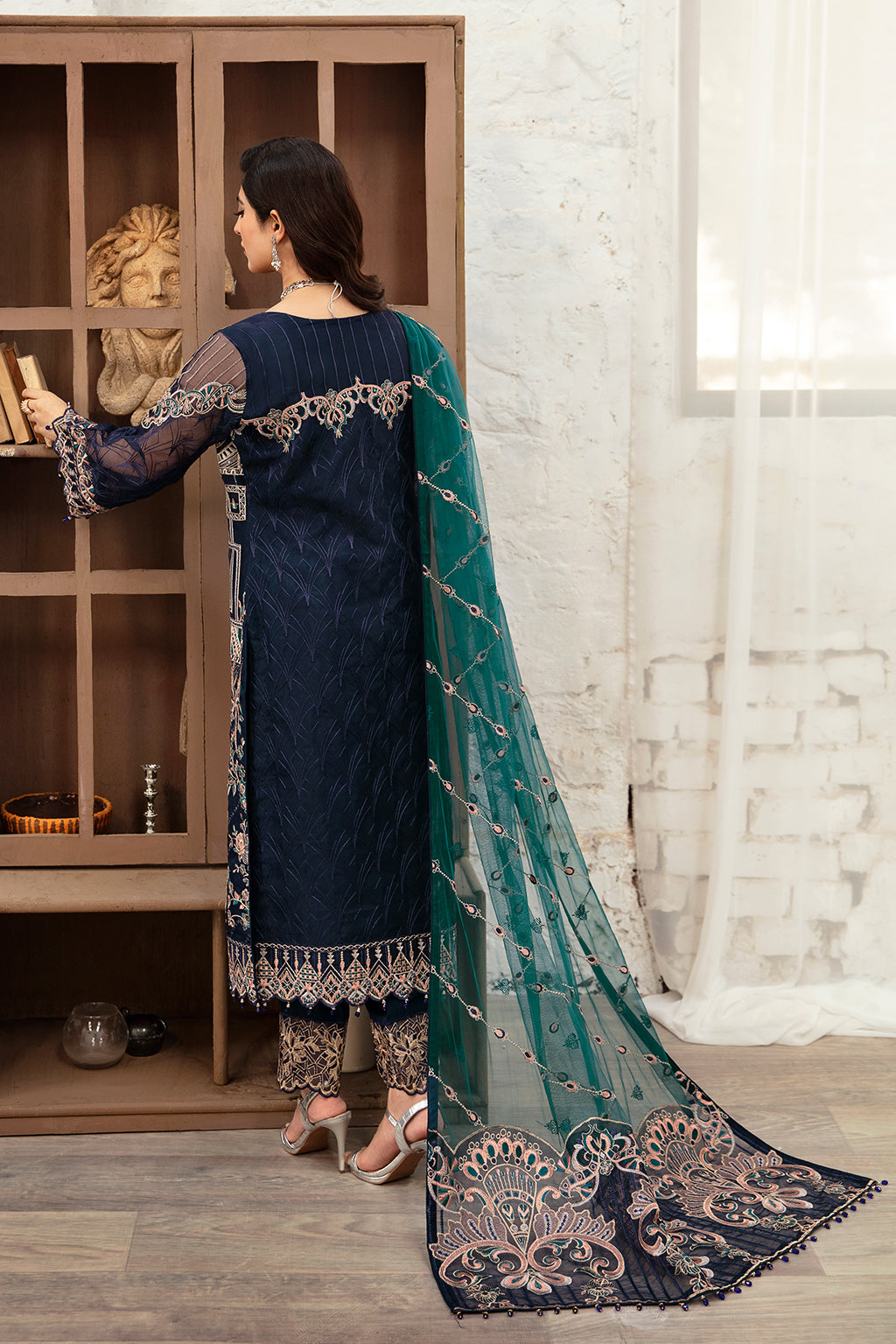 Ramsha | Minhal Organza Collection | M-1009 - House Of Hania