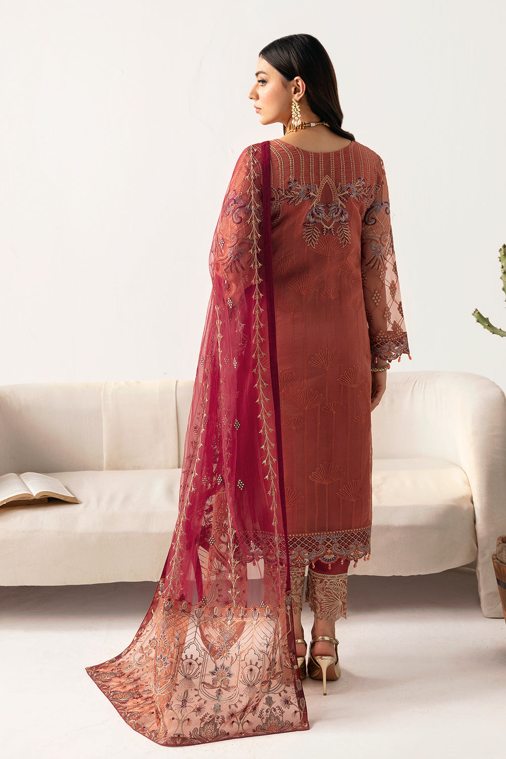 Ramsha | Minhal Organza Collection | M-1103 - House Of Hania