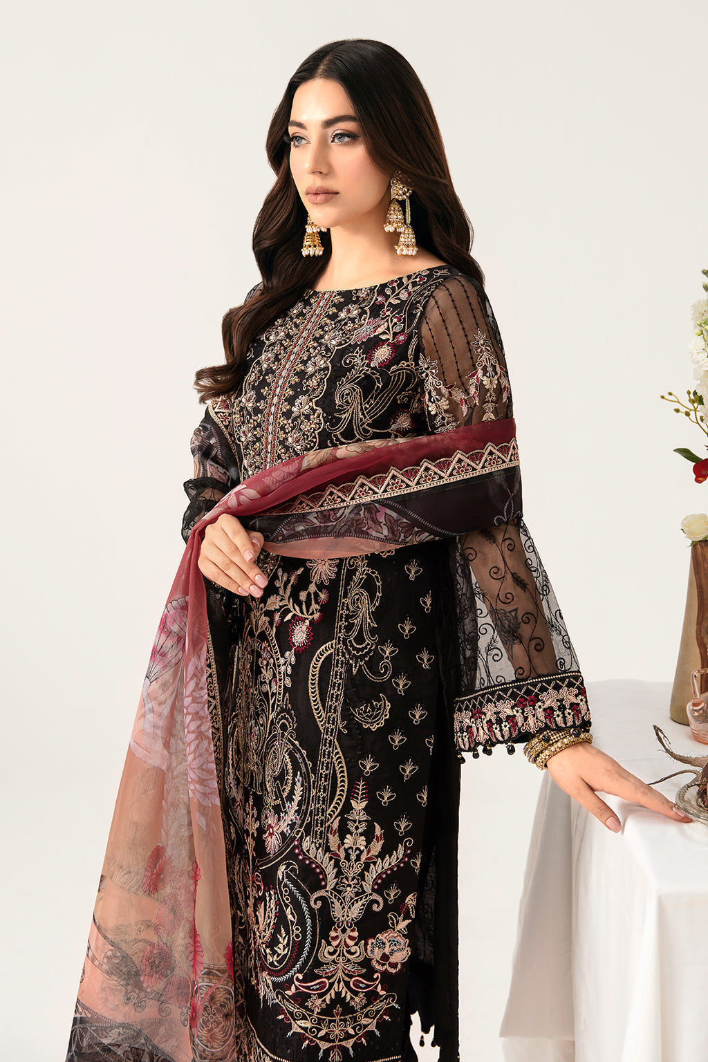 Ramsha | Minhal Organza Collection | M-1105 - House Of Hania