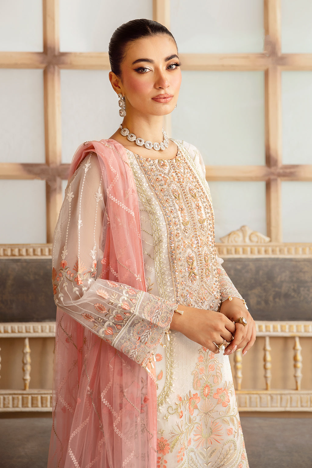 Ramsha | Minhal Organza Collection |   M-1203 - House Of Hania
