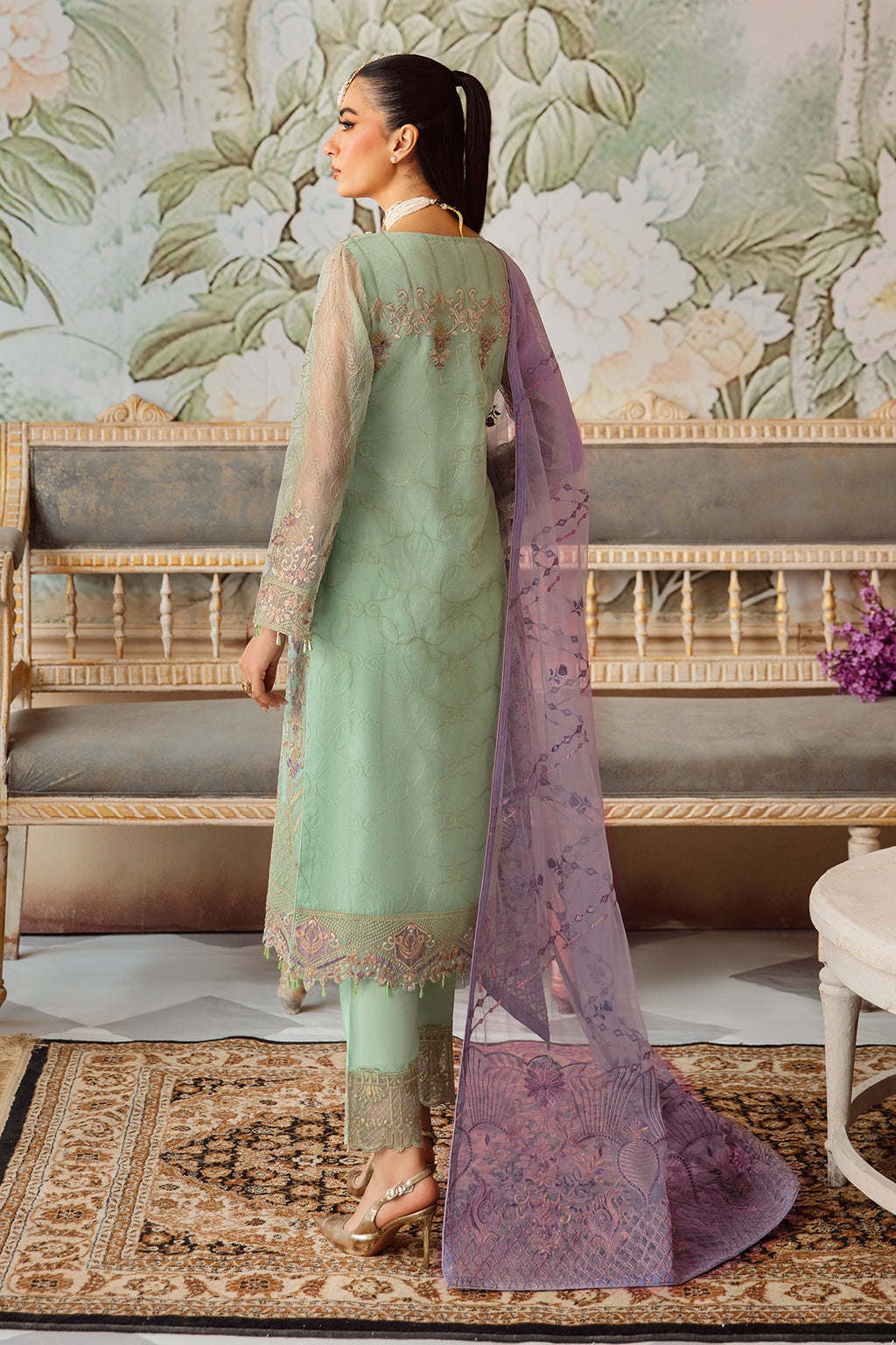 Ramsha | Minhal Organza Collection |   M-1204 - House Of Hania