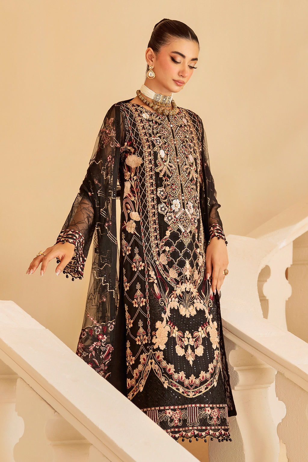 Ramsha | Minhal Organza Collection |  M-1205 - House Of Hania
