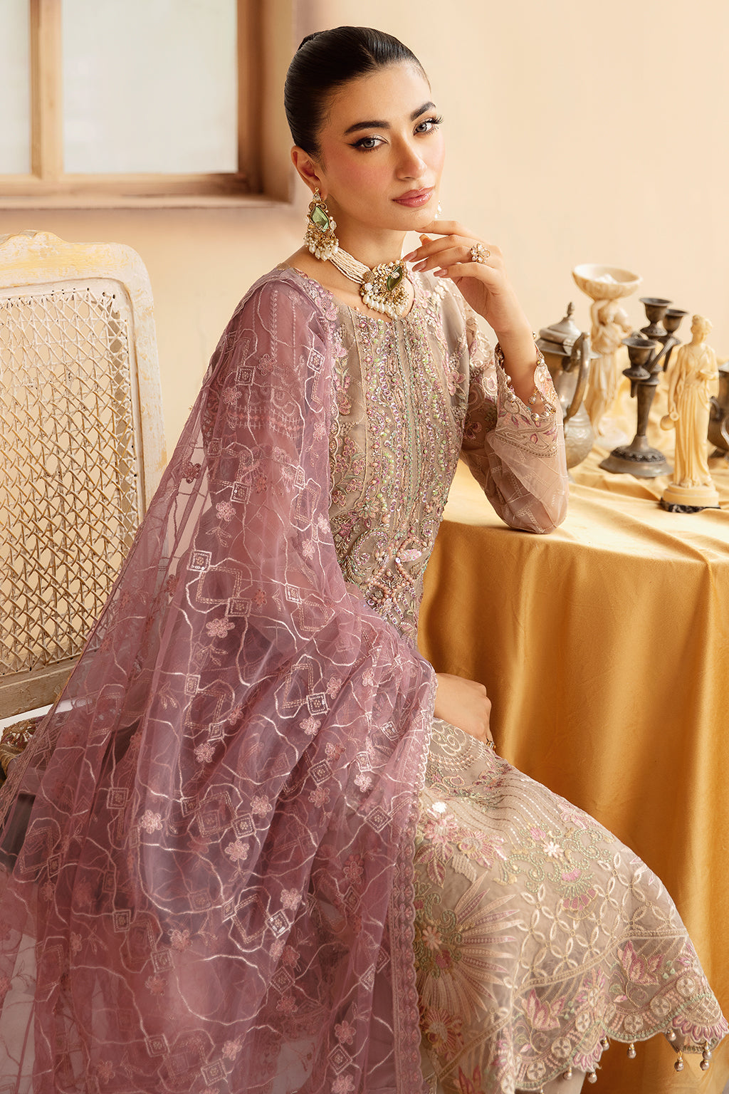 Ramsha | Minhal Organza Collection |   M-1206 - House Of Hania