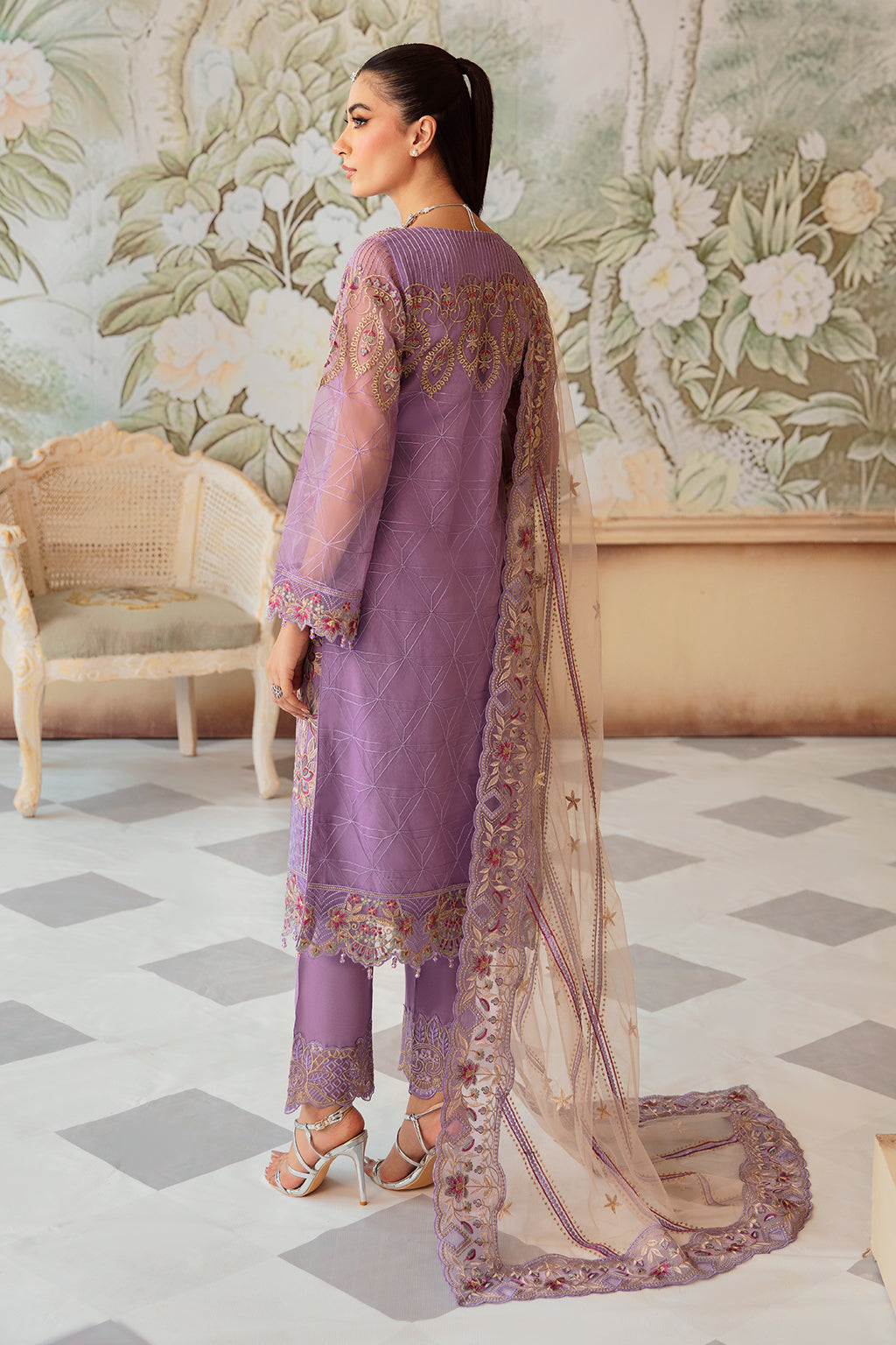 Ramsha | Minhal Organza Collection |  M-1207 - House Of Hania