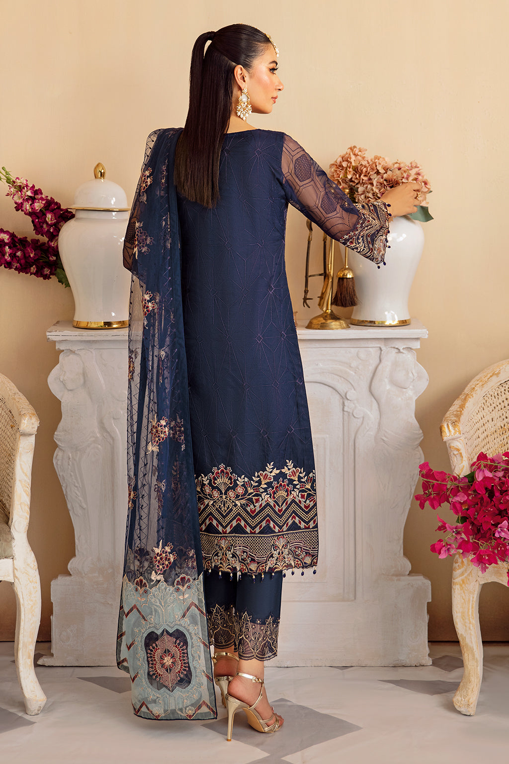 Ramsha | Minhal Organza Collection |  M-1209 - House Of Hania