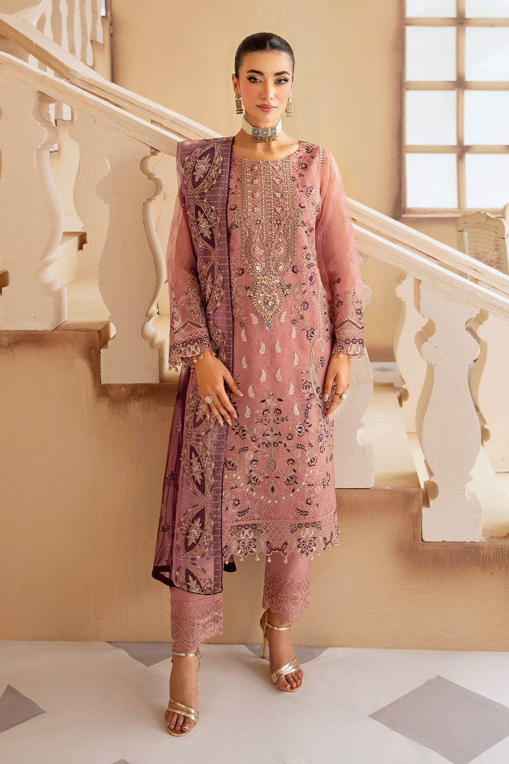 Ramsha | Minhal Organza Collection |   M-1210 - House Of Hania