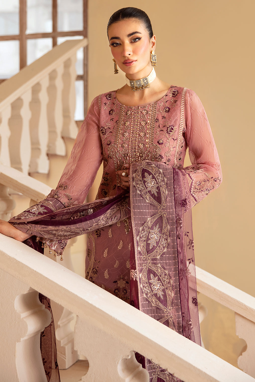 Ramsha | Minhal Organza Collection |   M-1210 - House Of Hania