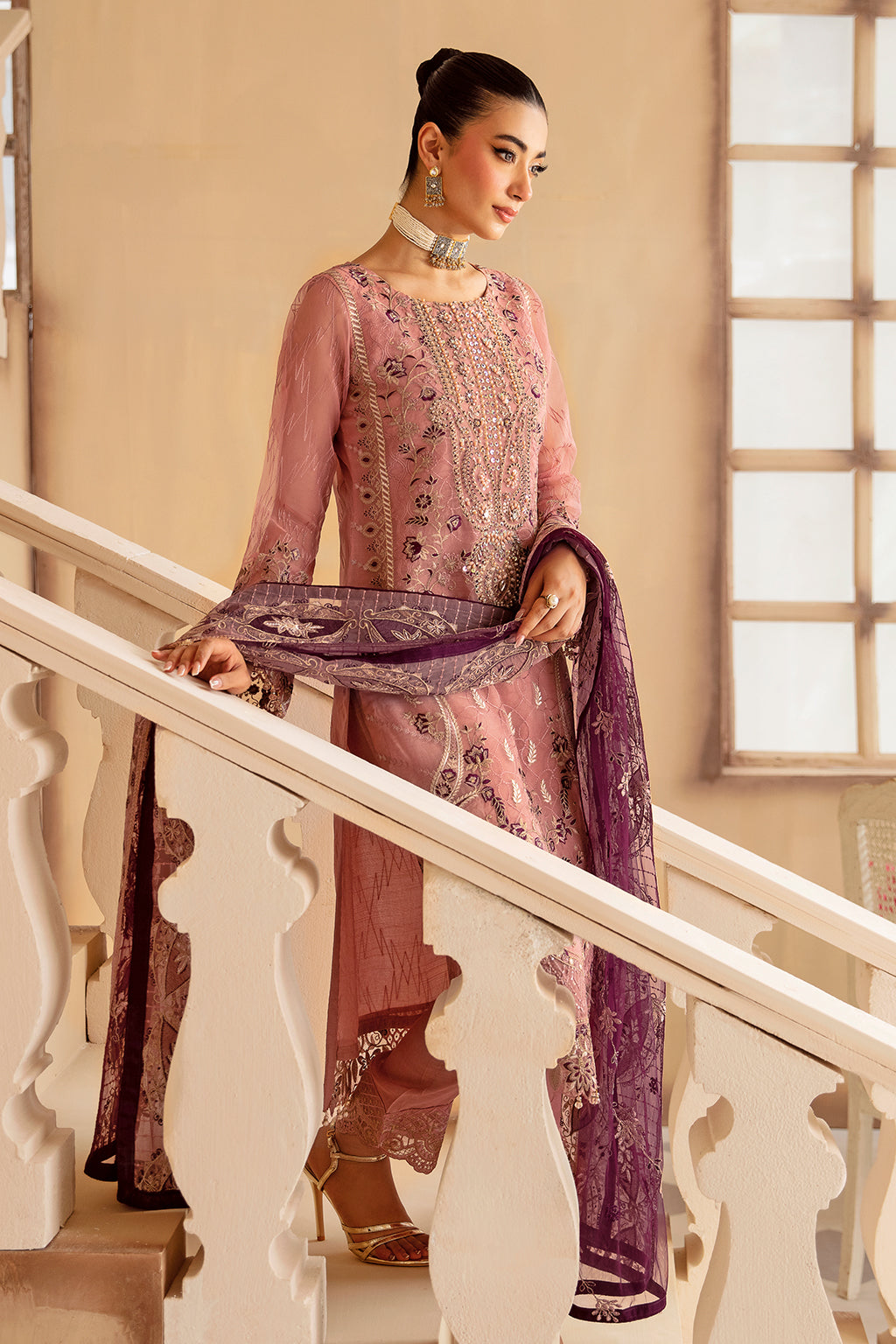 Ramsha | Minhal Organza Collection |   M-1210 - House Of Hania