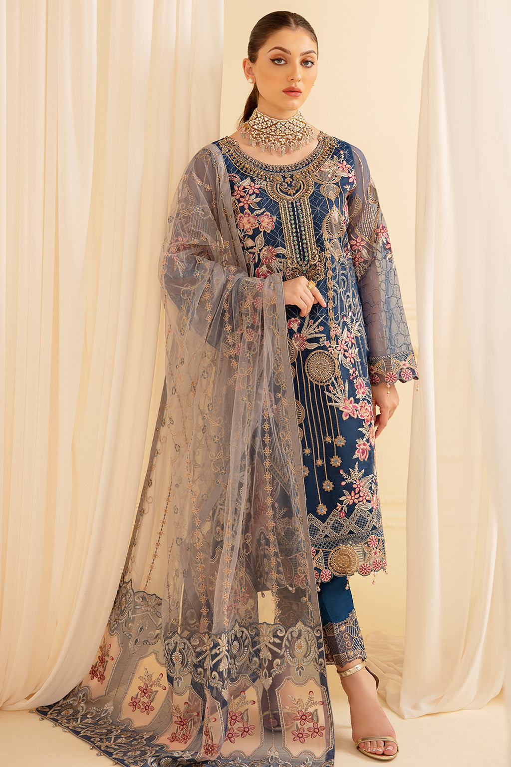 Ramsha | Minhal Organza Collection | M-701 - House Of Hania
