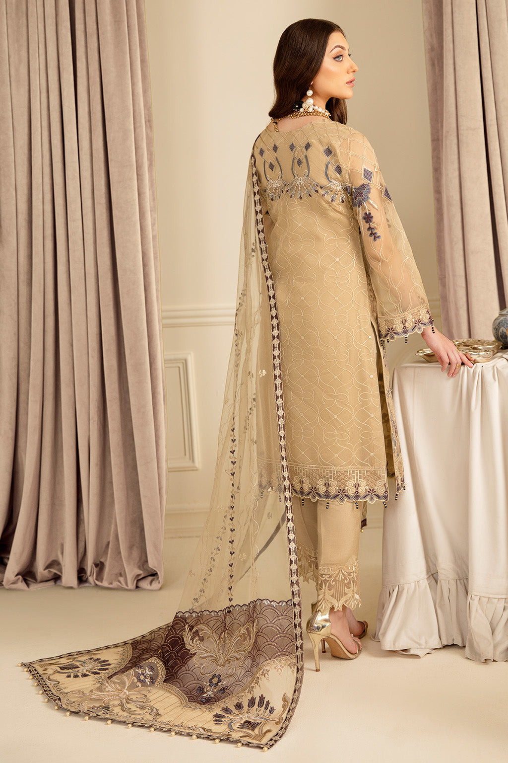 Ramsha | Minhal Organza Collection | M-702 - House Of Hania