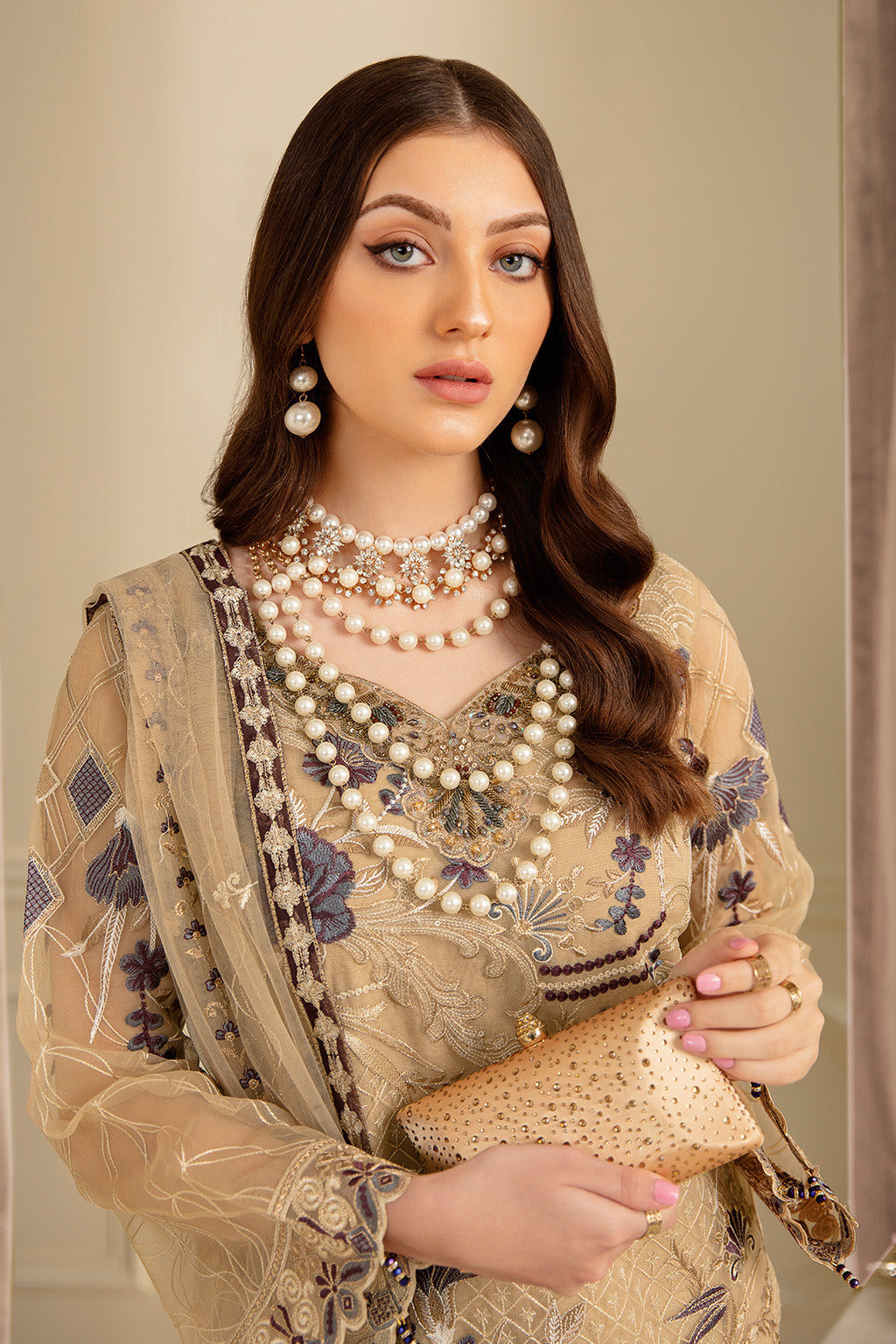 Ramsha | Minhal Organza Collection | M-702 - House Of Hania