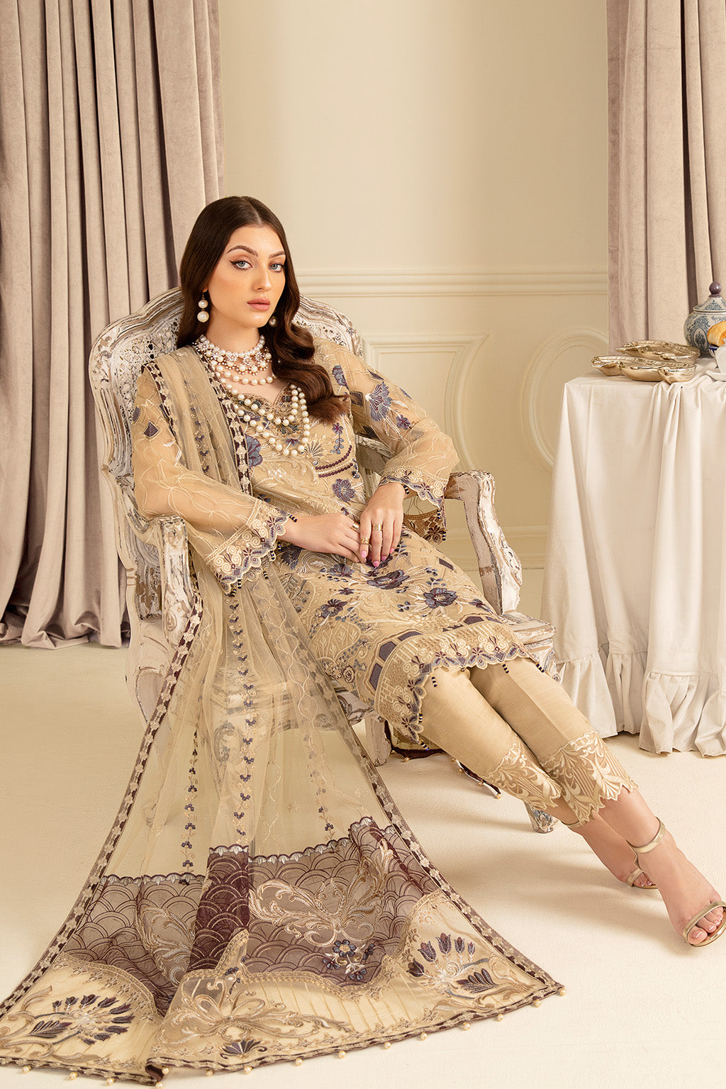 Ramsha | Minhal Organza Collection | M-702 - House Of Hania