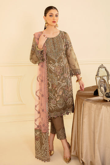 Ramsha | Minhal Organza Collection | M-705 - House Of Hania