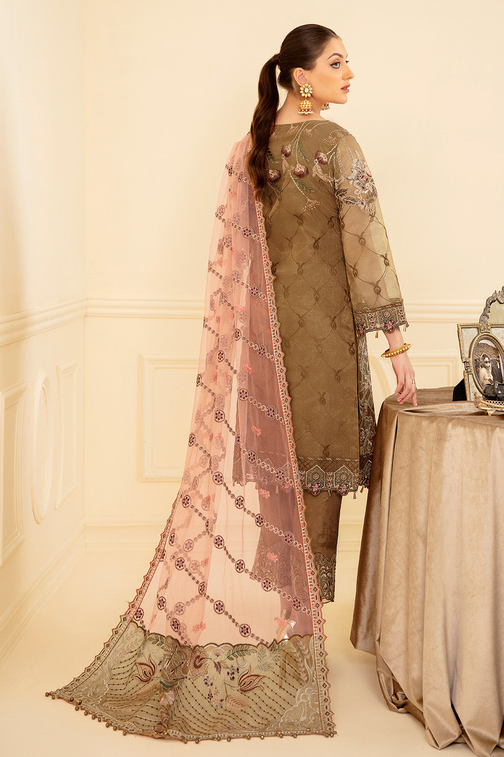 Ramsha | Minhal Organza Collection | M-705 - House Of Hania