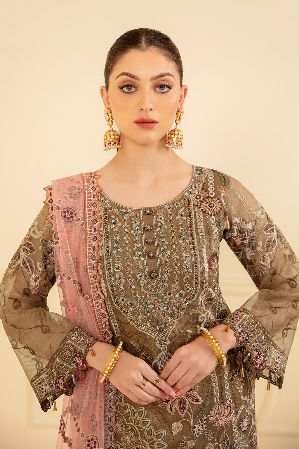 Ramsha | Minhal Organza Collection | M-705 - House Of Hania