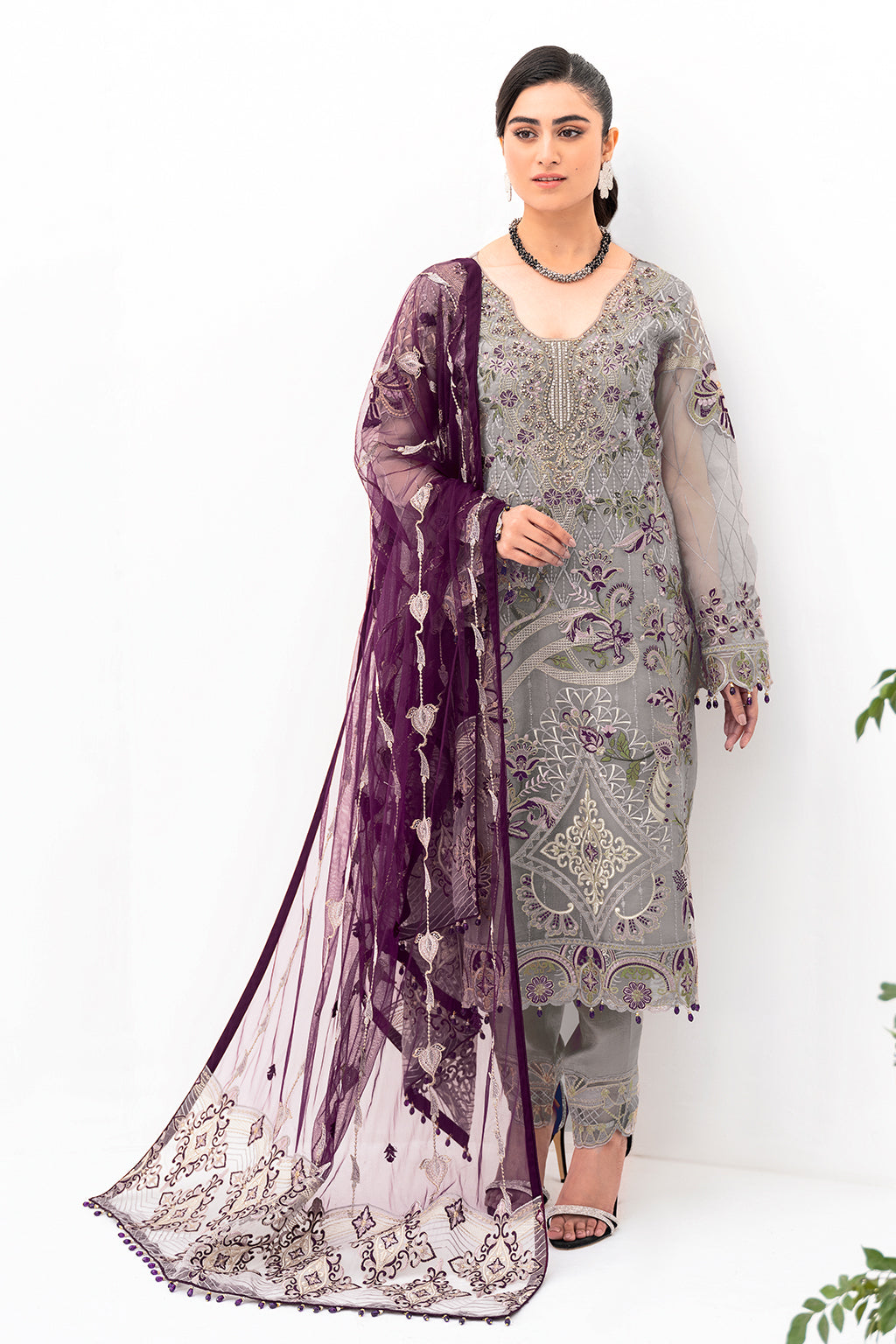 Ramsha | Minhal Organza Collection | M-801 - House Of Hania