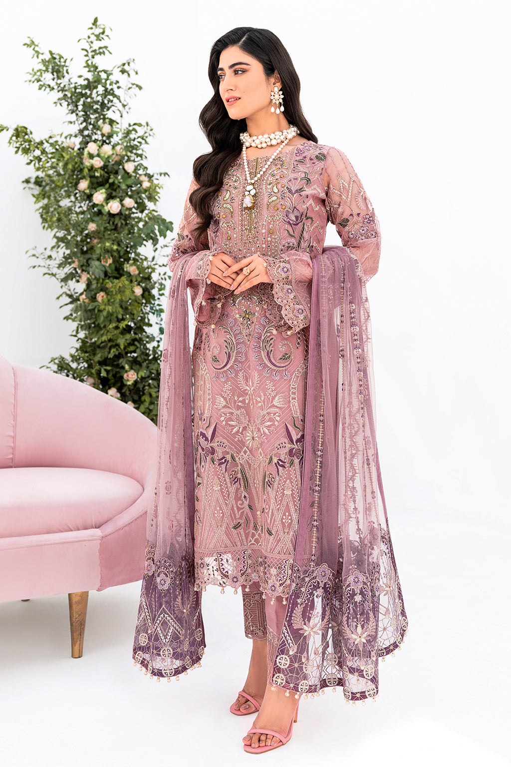 Ramsha | Minhal Organza Collection | M-804 - House Of Hania