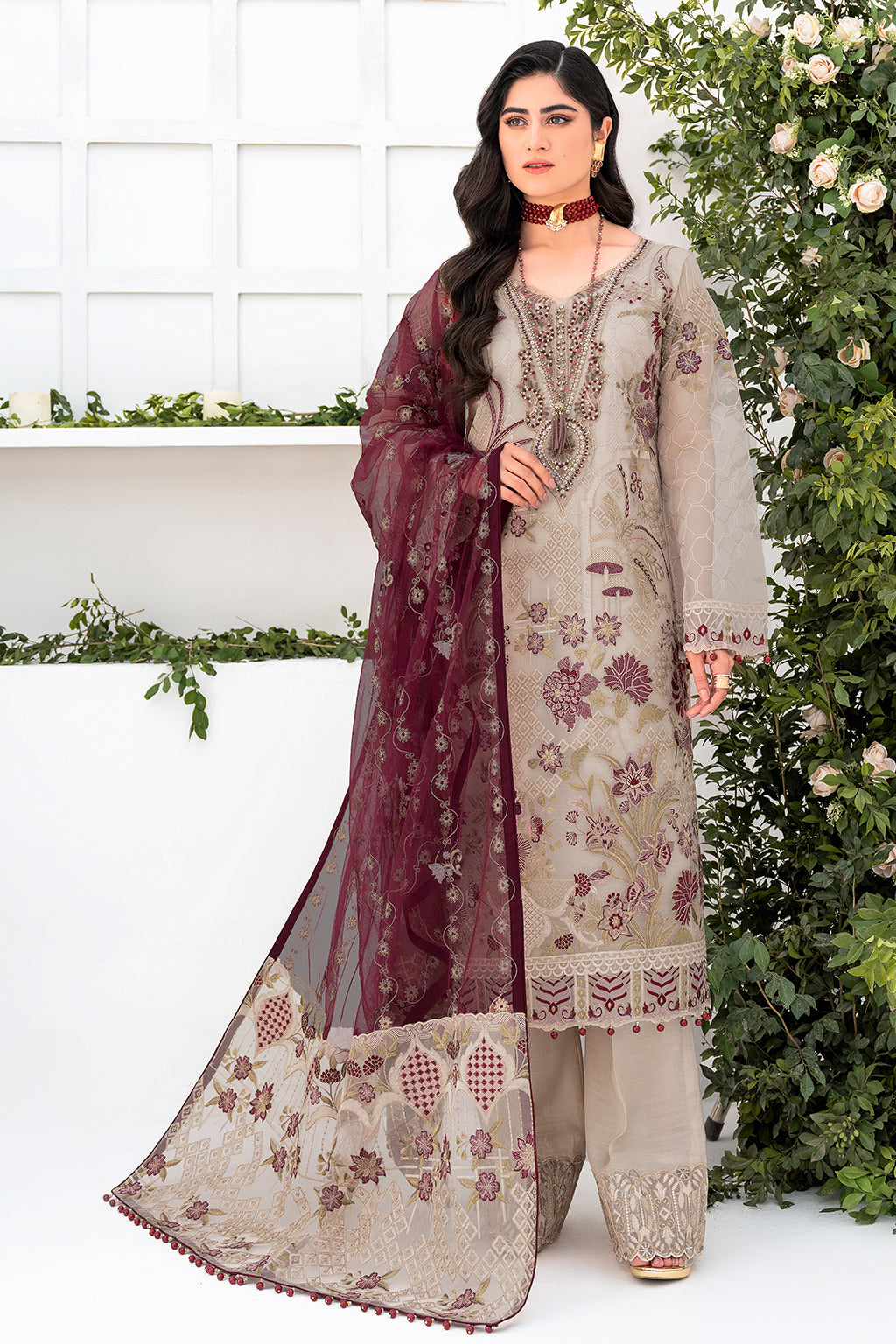 Ramsha | Minhal Organza Collection | M-806 - House Of Hania