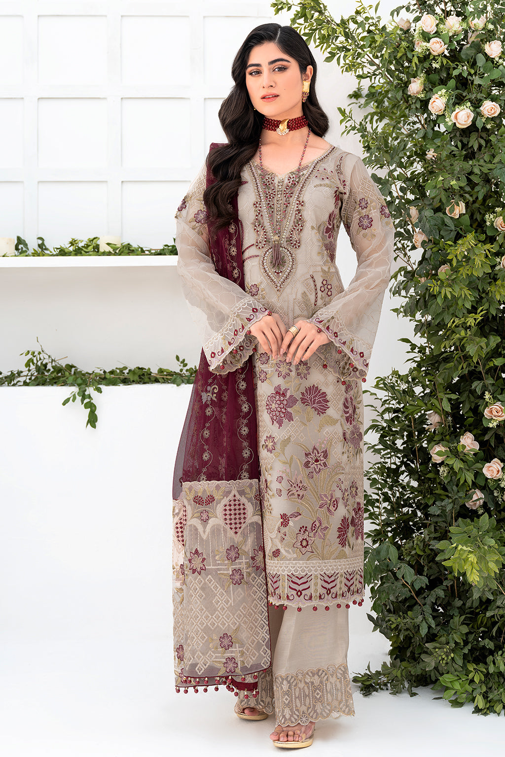 Ramsha | Minhal Organza Collection | M-806 - House Of Hania
